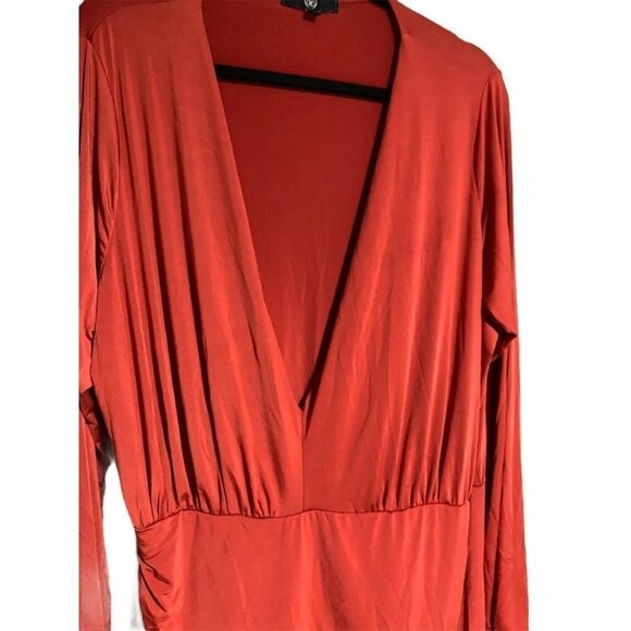 missguided plus size faux wrap bodycon long sleeve dress size 20 - Picture 2 of 7